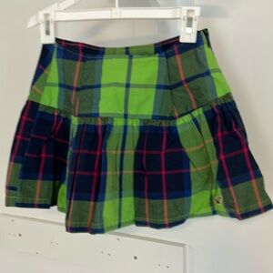Plaid Green Skirt